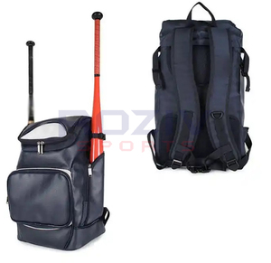 Sac à dos de baseball décontracté personnalisé avec fermeture éclair, compartiment à chaussures, sac à roulettes de sport, sac à raquettes en polyester unisexe de haute qualité - Product Image 5