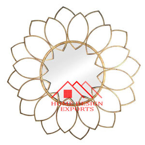 Miroirs muraux ronds pour le salon, la chambre à coucher et le bureau, décoration murale abstraite moderne - Product Image 4