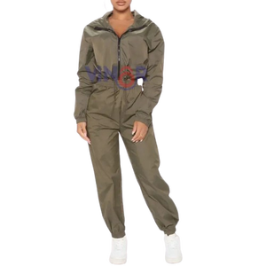 ชุดกันลมสำหรับผู้หญิงชุดกันลมมีสีตัดกันระบายอากาศได้ดีชุดกันลมออกแบบโลโก้ได้ตามต้องการ - Product Image 6