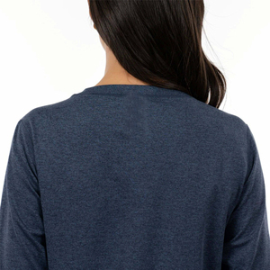 Sudadera de cuello redondo para mujer, cómoda, absorbente de humedad para correr, gimnasio, ropa informal atlética, bordado 3D de invierno - Product Image 3