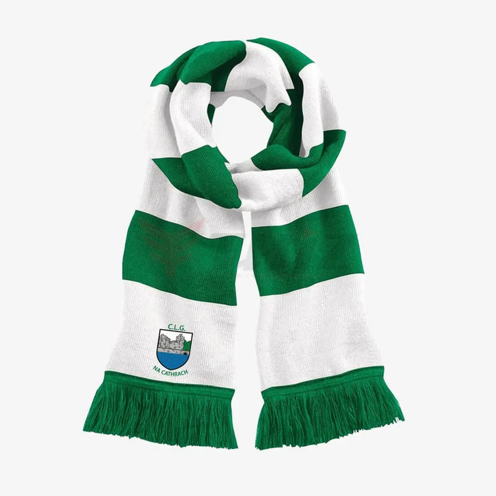 Factory Supply Custom Gaelic Football Sports Scarf Knitted GAA Scarf Custom Made Best Quality GAA Wear Scarf