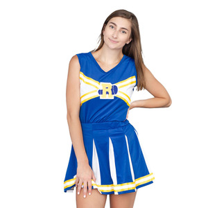 Cheer-uniforme de poliéster para animadoras, traje profesional de licra, cómodo y duradero, OEM - Product Image 3