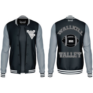 Chaqueta universitaria de alta calidad de fabricante para hombre, chaqueta universitaria de béisbol con mangas de cuero de chenilla bordadas, chaqueta universitaria con letras personalizadas - Product Image 3