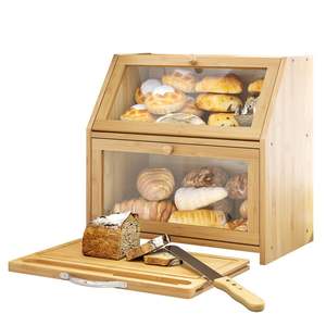 กล่องใส่ขนมปังไม้ไผ่/ไม้ธรรมชาติ |   ปรับแต่งได้ |   โรงงาน OEM/ODM - Product Image 1