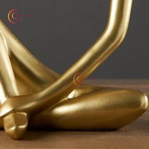 Modern Polished Sculpture Gold Color Plated Aluminium Casting Handmade Latest Arrival Sculpture <b>Table</b> <b>Decoration</b> <b>Accessories</b> - Product Image 6