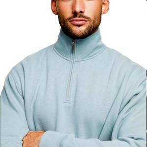 Sweat-shirt décontracté imprimé pour homme, 100 % coton, demi-zip, respirant, de haute qualité et personnalisé - Product Image 3