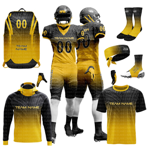 Maillot de football américain brodé, hauts, vente en gros sublimé, haute qualité, derniers maillots et pantalons uniformes - Product Image 1