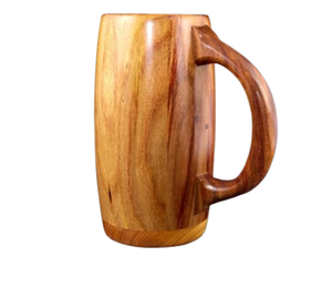 Taza de Madera Contemporánea con Asa de Madera de Mango, Ecológica y Duradera, para Uso en Interiores y Exteriores, Color Personalizable - Product Image 2