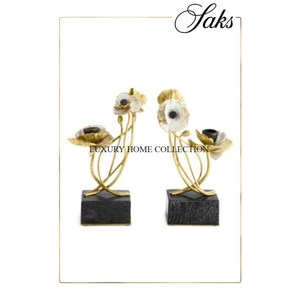 Finest Quality Table Top <b>Candlestick</b> Holders Elegant Designer Large Size Metal Gold Polished Indoor Home Candle Holders for Sale - Product Image 5