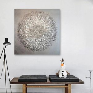 Homedecor phòng khách vẽ tay Kết cấu khung sơn dầu mới vải Áp phích tường nghệ thuật làm bằng tay trừu tượng <span class=keywords><strong>Acrylic</strong></span> hiện đại - Product Image 4