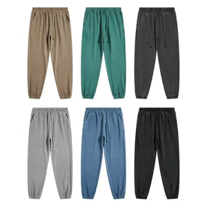 French Terry Sports Jogging pantalones de chándal pantalones de hombre 400 Gsm Gym Sweat Pant Streetwear Jogger pantalones de chándal para hombre - Product Image 5