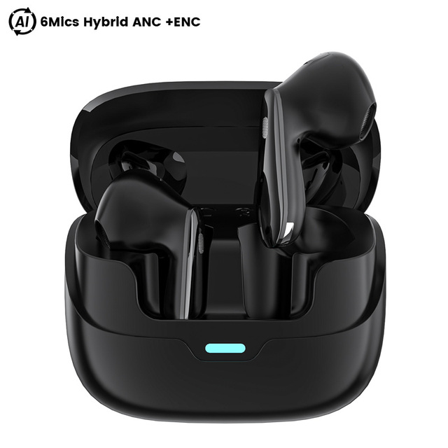Ai Translation Earbuds Real Time with Audio and Video Calls 3-in-1 BT 5.4 Translator Earbuds with 6 Mic Hybrid