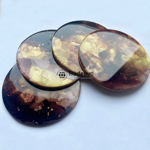 Eco Friendly Resin <b>Coaster</b> Set Handmade Heat Resistant Premium Quality Luxury Square Customizable Colors <b>Drink</b> <b>Coasters</b> for - Product Image 4
