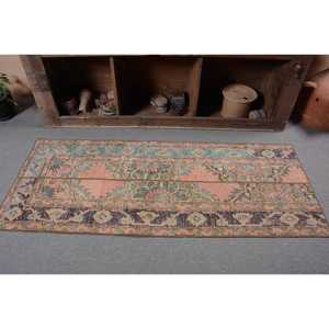 Tapis de 2,4 x 6 pieds, tapis turc vintage, tapis en laine rouge à motifs floraux - Product Image 4