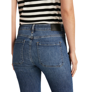 Jeans de Pierna Recta para Mujer al por Mayor, Personalizados OEM ODM, Mezclilla Premium, Cintura Media, Corte Regular, Transpirables, Casuales, Directo de Fábrica, Moda - Product Image 6