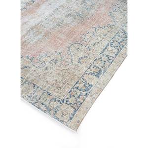 Alfombra de Lana Anudada a Mano Estilo Vintage, Diseño Abstracto con Medallón Azul, para Sala de Estar, Pasillo, Rectangular, Diseño de Patchwork, Pae-2926 - Product Image 2