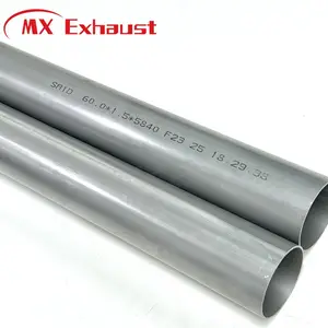 Ống thép aluminized với lớp phủ silicon nhôm as120g cho ống xả xe hơi exhasut Muffler ống thẳng