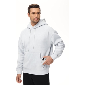 Custom Men Regular Fit <b>Hip</b> Hop Loose Pullover Hoodies 100% Cotton Winter Washed OEM Service Wholesale - Product Image 5