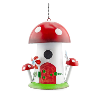 บ้านนกโลหะทนทานสูงแขวนรูปนกบ้านนกตกแต่งสวนเครื่องตกแต่งบ้านนกเครื่องใช้ในสวน - Product Image 6