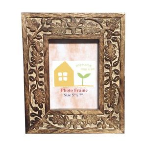 Wooden photo frame artistic wood <b>wall</b> decor <b>for</b> home living room <b>bedroom</b> office picture display design - Product Image 3