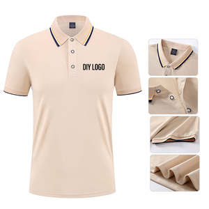 Camisetas de polo no retráctiles de alta calidad a precio competitivo, camisetas de hombre de poliéster de tela de seda con logotipo personalizado, camisetas de Polo para hombre - Product Image 4