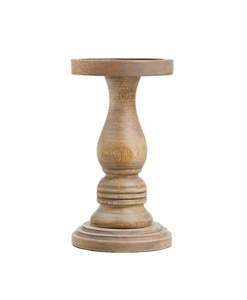 Soporte de vela cuadrado redondo directo de fábrica, pilar de vela de madera para decoración del hogar - Product Image 2