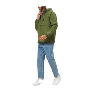 Blouson d'hiver matelassé épais pour homme OEM, col montant enduit, doublure en maille, 100 % polyester, coupe-vent à capuche avec fermeture éclair quart de tour sur le devant - Product Image 6