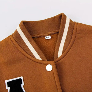 Veste universitaire unisexe surdimensionnée OEM/ODM, logo personnalisé, polaire respirant, écologique, coupe-vent, style streetwear sportif d'hiver - Product Image 6
