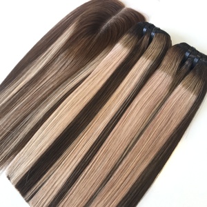 Genius Trame Luxe 4/27 Cheveux Humains Vietnamiens Vierge Crue Cuticule Alignée Os Droit Vagues de Piano Extension de Cheveux Bundle - Product Image 3