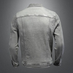 Ensemble de veste en jean décontractée pour homme, style hip-hop urbain, manches longues, style côtelé rugueux - Product Image 4
