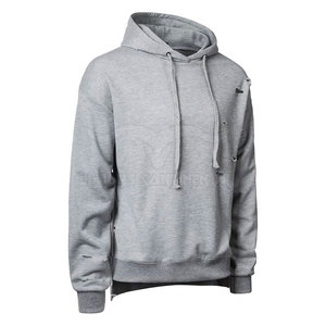 Precio al por mayor sudaderas con capucha desgastadas Hombres Fabricante personalizado de alta calidad 100% algodón Sudadera con capucha desgastada - Product Image 4