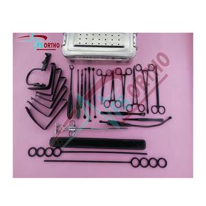 Juego de Instrumentos Quirúrgicos para Amigdalectomía y Adenoidectomía, 27 Piezas, Acero Inoxidable, Manual, Recubrimiento Negro, FS-ORTHO - Product Image 1