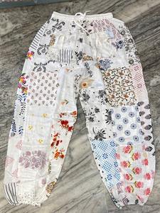 Pantalones bombachos de retazos bohemios multicolores con bolsillos para todas las estaciones, venta al por mayor, pantalones de verano para mujer, pantalones de Festival, ropa de mujer - Product Image 5