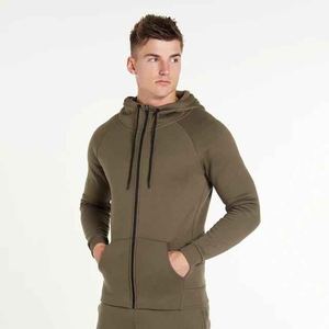 Soft Fabric Zipper Tracksuit <b>Men</b> Casual Sportswear Comfortable Outfit Stylish Fashion Two Piece Everyday Training Suit - Product Image 5