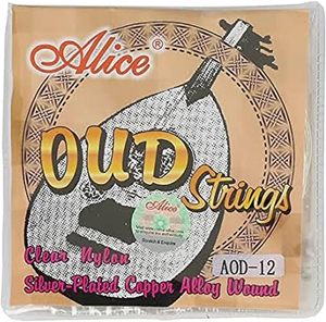 Juego de cuerdas para Oud Alice AOD-11 de 5 cuerdas - Nylon transparente y cobre plateado - Product Image 1