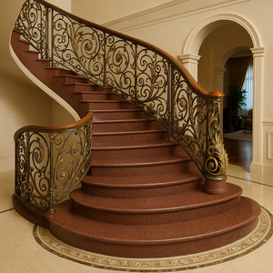 Fersan Granite đỏ tùy chỉnh cắt cho cầu thang treads risers đánh bóng bề mặt sức mạnh tự nhiên vẻ đẹp cho phòng tắm ngoài trời biệt thự - Product Image 1