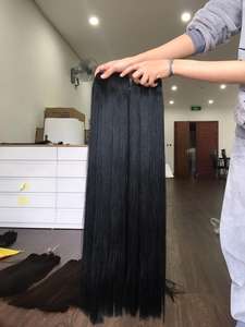 Extensions de cheveux humains naturels de qualité supérieure 100% naturels, cheveux vierges bruts vietnamiens, donneur unique, double trame, tissage à la machine - Product Image 5