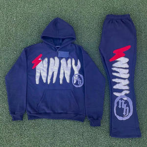 Custom Logo Wholesale Men's <b>Hoodies</b> & Sweatshirts Sweat Suits Jogging <b>Running</b> Gym Fitness Sets Training Wear Men Tracksuit - Product Image 6