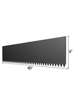 Kit de bordure de jardin moderne en acier inoxydable flexible, pour parterres surélevés, aménagement paysager, intimité, écologique, modélisation 3D