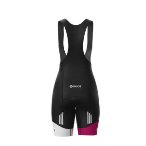 Women's Plus Size Reversible Seamless <b>Cycling</b> Bib Shorts-Black Blossom - Product Image 5