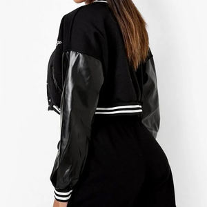 Manufacturing 100% Top High Quality Custom Color Women Varsity Jacket Custom Made Knitted Eco-Friendly Waterproof - Product Image 2