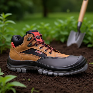 Botas de Seguridad de Cuero Sherpa S3 EN20345 Talla 39 Marrón/Rojo - Equipo de Protección para Jardinería - Product Image 3