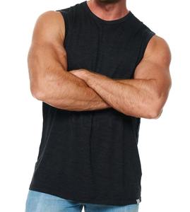 เสื้อกล้ามผู้ชายคุณภาพสูง ผ้าฝ้าย 100% แห้งเร็ว ระบายอากาศได้ดี เหมาะสำหรับออกกำลังกาย ฟิตเนส ลำลอง เพาะกาย ปรับแต่งได้ - Product Image 5