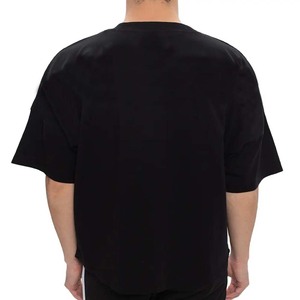 Camiseta de algodón 100% en blanco personalizada para hombre, camiseta lisa con diseño de hombros caídos de gran tamaño, camisetas de calle Unisex con gráfico personalizado para hombre - Product Image 1