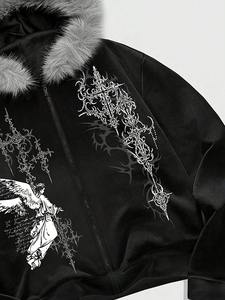 Sweat-shirt oversize pour homme, impression DTG, style streetwear, poids lourd, pour un usage décontracté, mode moderne. - Product Image 3