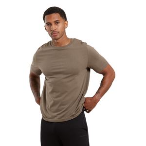 Camiseta de Punto para Hombre, Diseño Personalizado, Corte Regular, Estilo Urbano, Cuello Redondo, Venta al Por Mayor, Ropa de Verano, 100% Algodón - Product Image 1