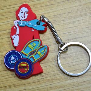 Porte-clés PVC 3D personnalisé avec logo Porte-clés PVC souple personnalisé avec logo d'entreprise Porte-clés PVC souple 3D - Product Image 2