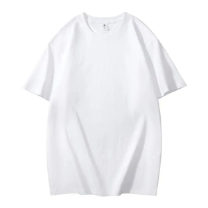 200gsm Heavy Oversized Plain T-<b>Shirt</b> for <b>Men</b> Summer HighQualtity <b>Short</b> <b>Sleeve</b> Tee 100%cotton Solid Color Trendy Casual <b>white</b> Top - Product Image 1