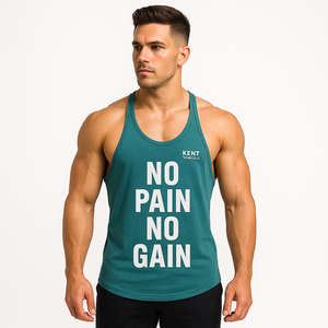 เสื้อกล้ามสแปนเด็กซ์โพลีเอสเตอร์สำหรับผู้ชายเสื้อแขนกุดแบบรูดีไซน์เว้าลึกออกแบบได้ตามต้องการ - Product Image 2