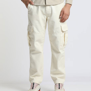 Top High Street Fashion Outwear Hombres Pantalones Cargo Personalizado Color Liso Moda de alta calidad Traje de moda Hombres Pantalones Cargo - Product Image 1